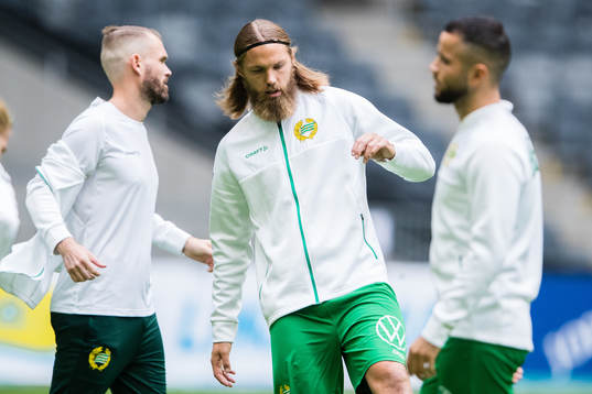 Hammarbys Mads Fenger Nielsen, Bjørn Paulsen och Mohanad