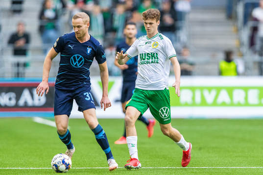 Malmö FFs Franz Brorsson och Hammarbys Williot Swedberg