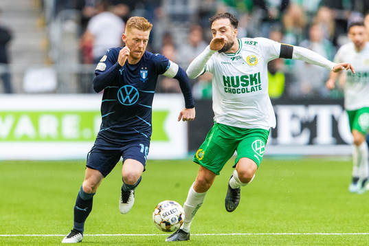 Malmö FFs Anders Christiansen och Hammarbys Abdul Khalili