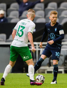 Hammarbys Mads Fenger Nielsen och Malmö FFs Anders