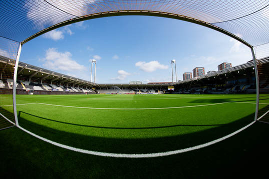 Bravida Arena innan fotbollsmatchen i Allsvenskan mellan