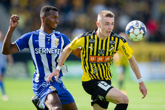IFK Göteborgs Bernardo Vilar Estevao Jeronimo och Häckens