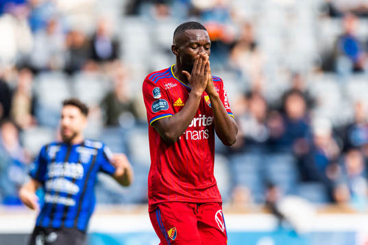 Djurgårdens Emmanuel Banda deppar