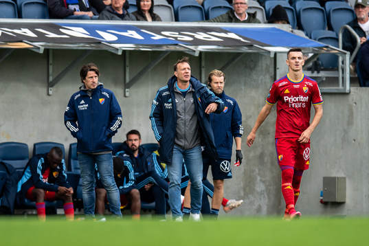 Djurgårdens tränare Thomas Lagerlöf och tränare Kim