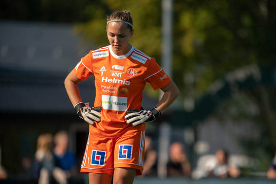 Mallbackens  målvakt Elin Svahn