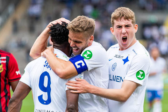 IFK Norrköpings Samuel Adegbenro och Isak Bergmann