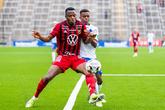 Östersunds Patrick Kpozo och IFK Norrköpings Ishaq