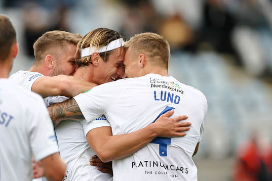 IFK Norrköpings Christoffer Nyman, Jonathan Levi och Marco