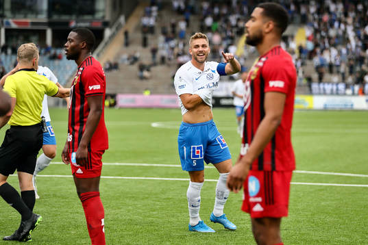IFK Norrköpings Christoffer Nyman jublar