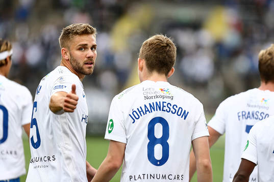 IFK Norrköpings Christoffer Nyman jublar