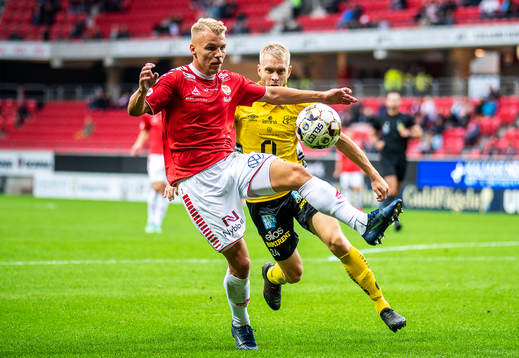 Kalmars Sebastian Ring och Elfsborgs Johan Larsson