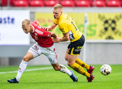 Kalmars Sebastian Ring och Elfsborgs Per Frick