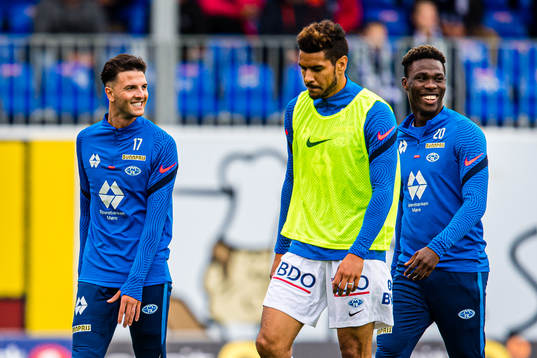 Rafik Zekhnini and Datro David Fofana of Molde