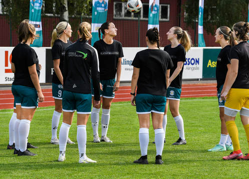 Alingsås spelare i specialdesignade t-shirts