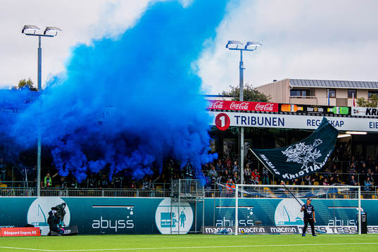 Spectators in the stands
