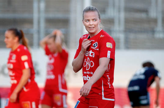 Örebros Berglind Ros Augustdottir deppar