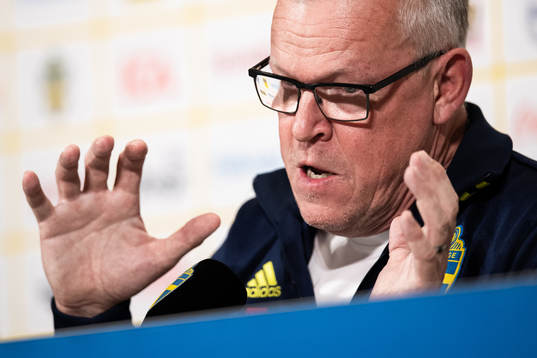 Janne Andersson, head coach of the Swedish national