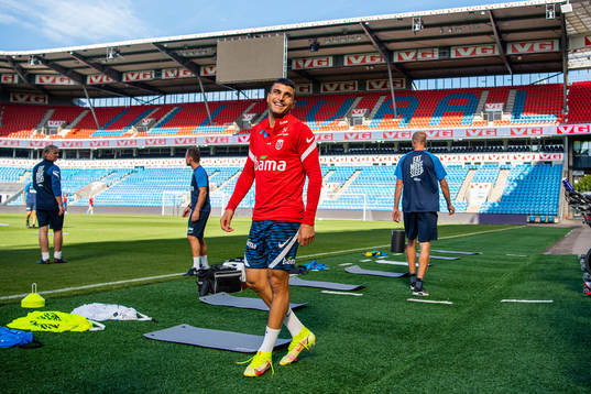 Mohamed Elyounoussi of the Norwegian national football team