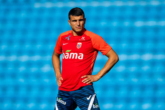 Mohamed Elyounoussi of the Norwegian national football team