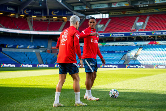 Mathias Normann and Ruben Gabrielsen of the Norwegian