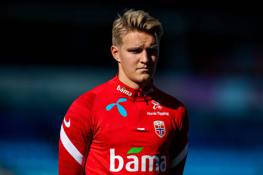 Martin Ødegaard of the Norwegian national football team