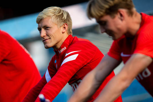 Birger Meling of the Norwegian national football team