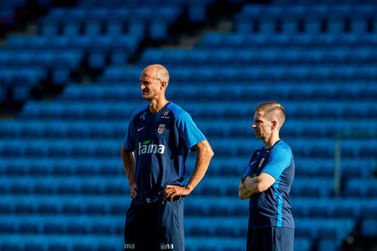 Brede Hangeland, player manager, and Bjørn Vidar