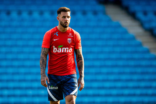 Aron Dønnum of the Norwegian national football team