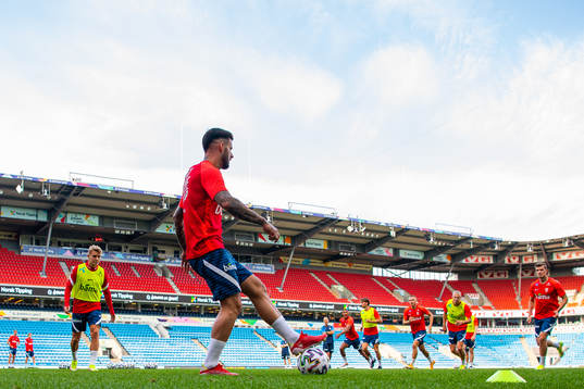 Aron Dønnum of the Norwegian national football team