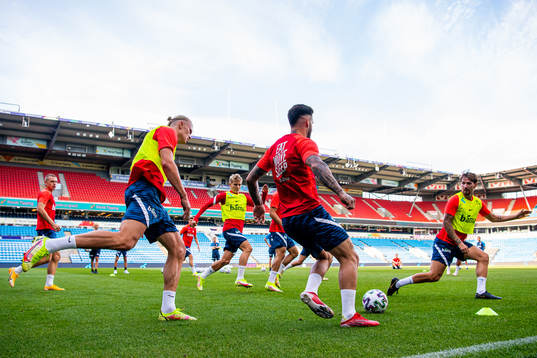Erling Braut Haaland, Martin Ødegaard, Aron Dønnum and