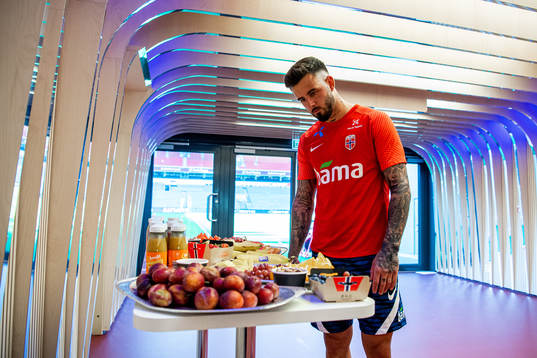 Aron Dønnum of the Norwegian national football team