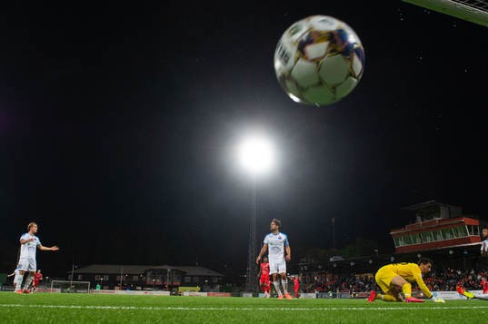 under fotbollsmatchen i Superettan mellan Akropolis och
