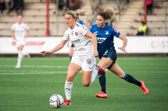 Mimmi Larsson of Rosengård and Chiara Bühler Luana of