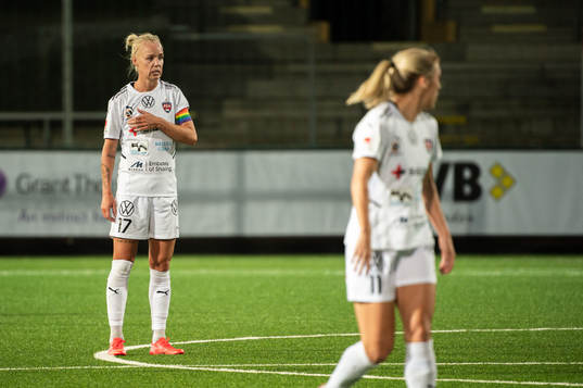 Caroline Seger of Rosengård looks dejected
