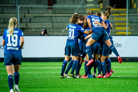 during the UEFA Women's Champions League football match