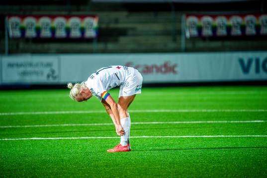 Caroline Seger of Rosengård looks dejected