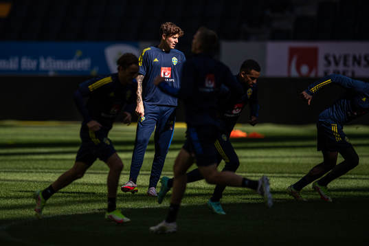Victor Nilsson Lindelöf of the Swedish national team
