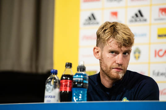 Filip Helander of the Swedish national team