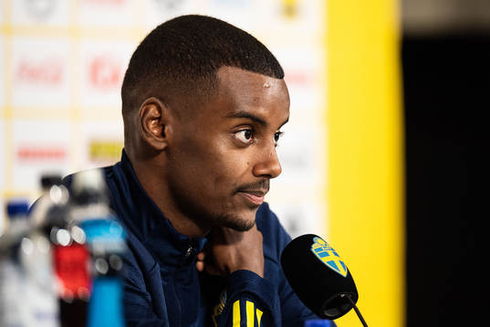 Alexander Isak of the Swedish national team