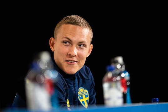 Ludwig Augustinsson of the Swedish national team