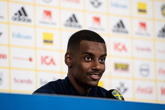 Alexander Isak of the Swedish national team