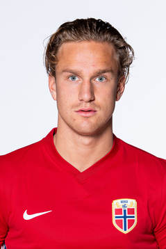 Erik Botheim of the Norwegian national football team poses
