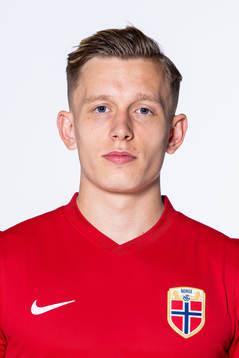 Marcus Holmgren Pedersen of the Norwegian national football
