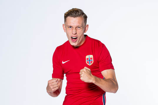 Marcus Holmgren Pedersen of the Norwegian national football