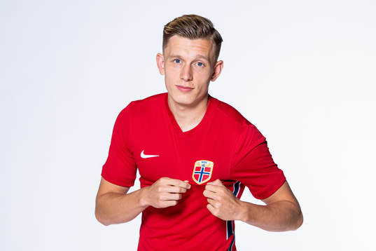 Marcus Holmgren Pedersen of the Norwegian national football