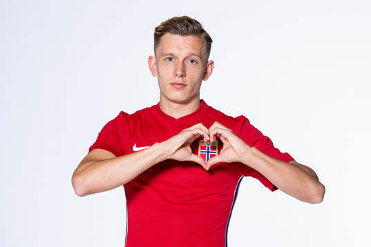 Marcus Holmgren Pedersen of the Norwegian national football