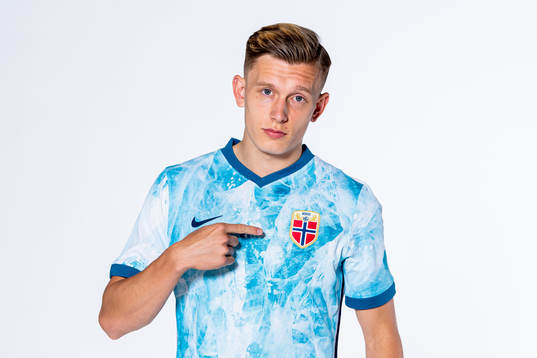 Marcus Holmgren Pedersen of the Norwegian national football