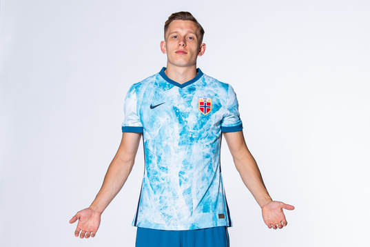 Marcus Holmgren Pedersen of the Norwegian national football