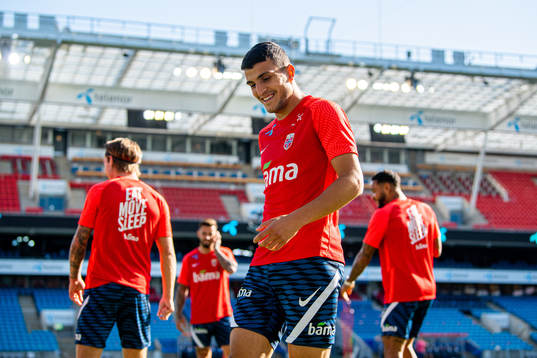 Mohamed Elyounoussi of the Norwegian national football team