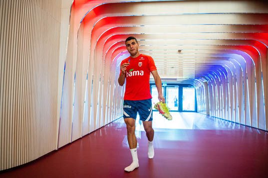Mohamed Elyounoussi of the Norwegian national football team